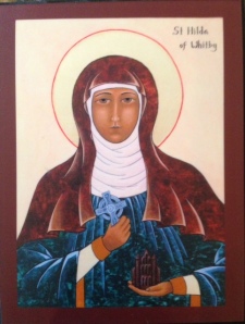 Icon of St. Hilda of Whitby by Ellen Francis, OSH